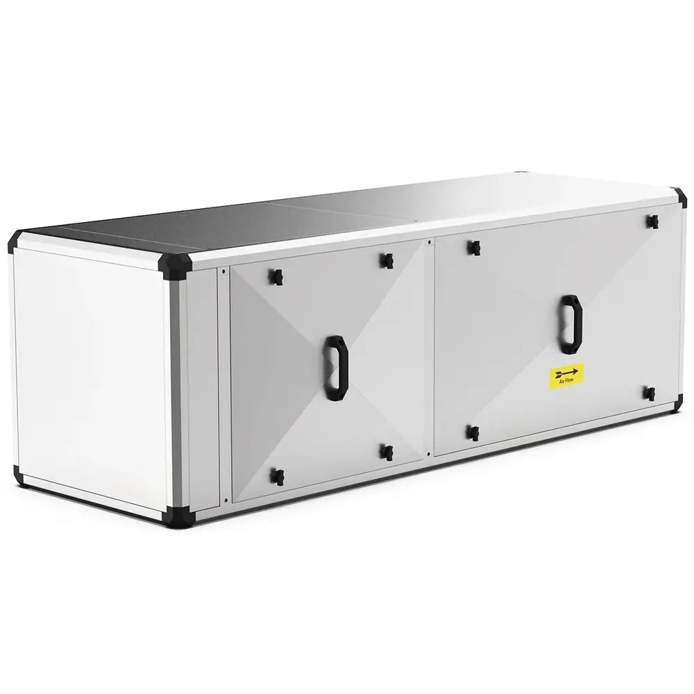 Qusinox Geurfilterkast | 3250m³/u | 12 Carbonfilters | 5.5a | 0.55kw (230v) | 1800x670x500(h)mm