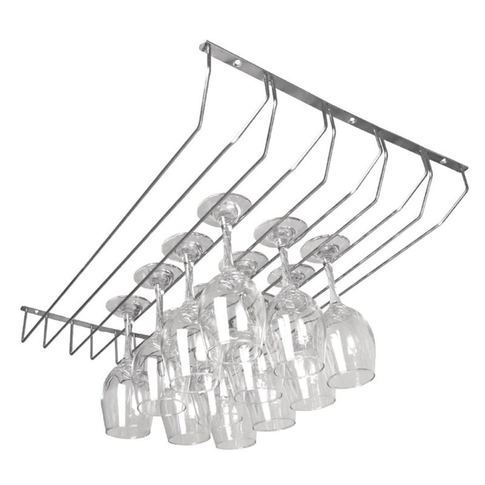 Olympia Glazenrek Verchroomd | Met 5 Sleuven | 610x435x65(h)mm