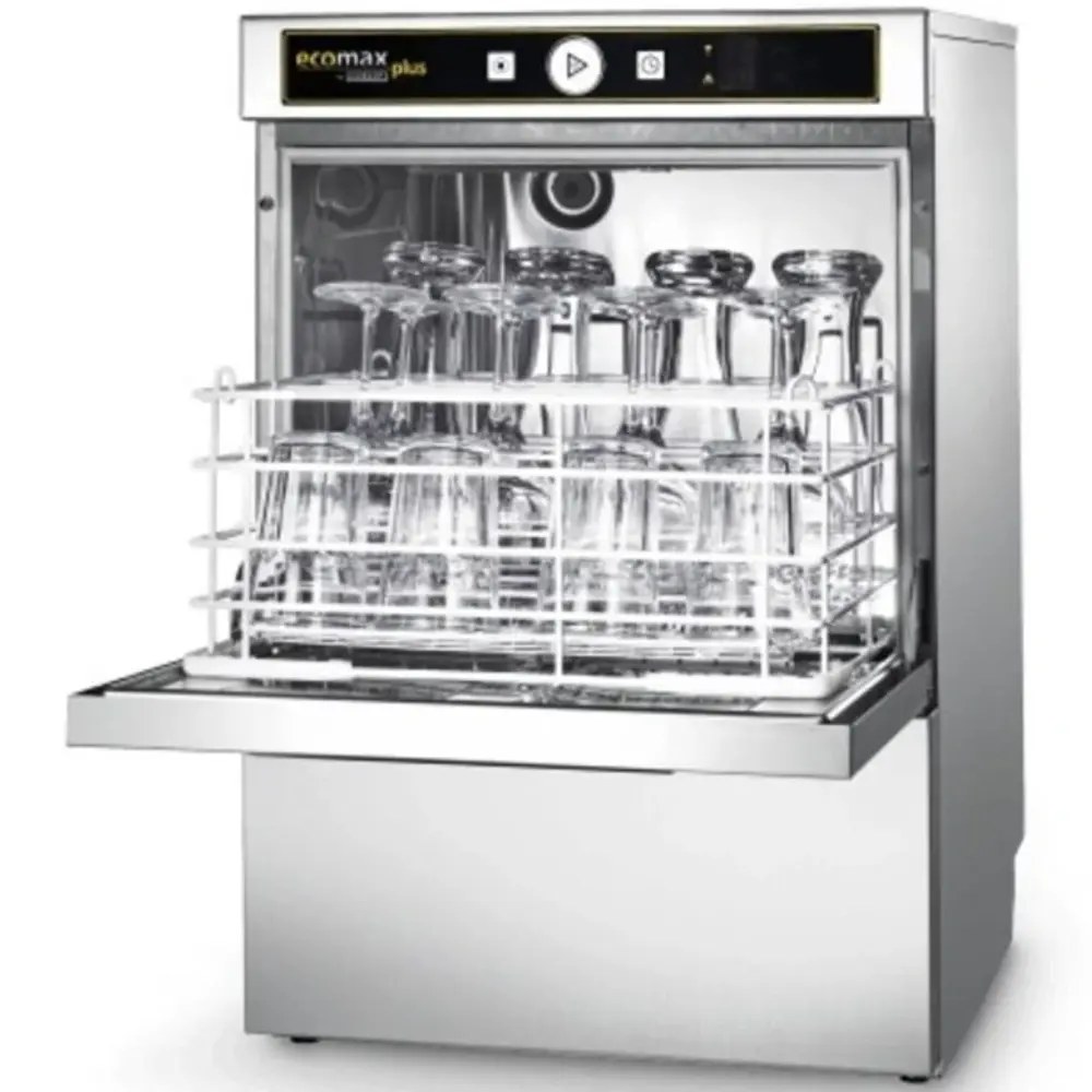 Hobart Horeca Vaatwasser | Ecomax Plus | Mand 600x400 | Afvoerpomp | Zeeppomp | Naglanspomp | 230v/400v | Dubbelwandig | 600x640x825(h)mm