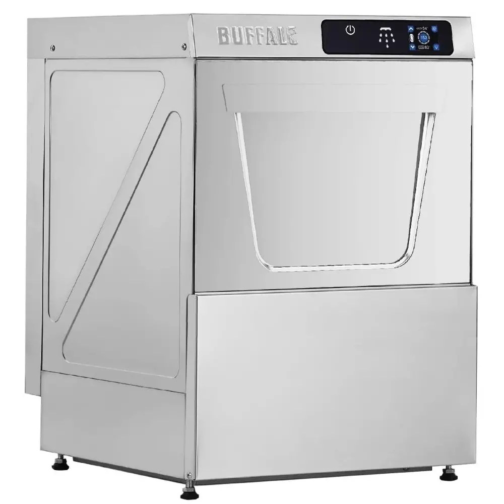 Buffalo Glazenspoelmachine | Mand 350x350 | Zeeppomp | Naglanspomp | 230v | Touchscreen | 425x465x630(h)mm