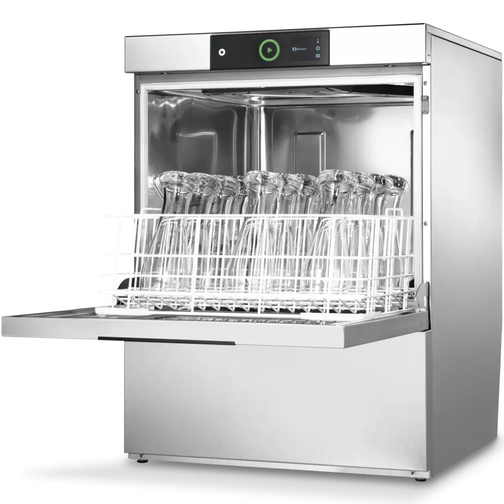 Hobart Glazenspoelmachine | Premax | Mand 500x500 | Osmose | Afvoerpomp | Zeeppomp | Naglanspomp | 230v/400v | Touchscreen + App | Dubbelwandig | 600x603x820(h)mm
