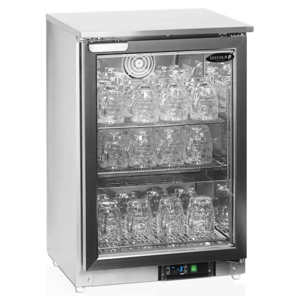 Tefcold Glasbevriezer | 112l | Rvs | -2°c/-15°c | Geforceerd | 595x525x875(h)mm