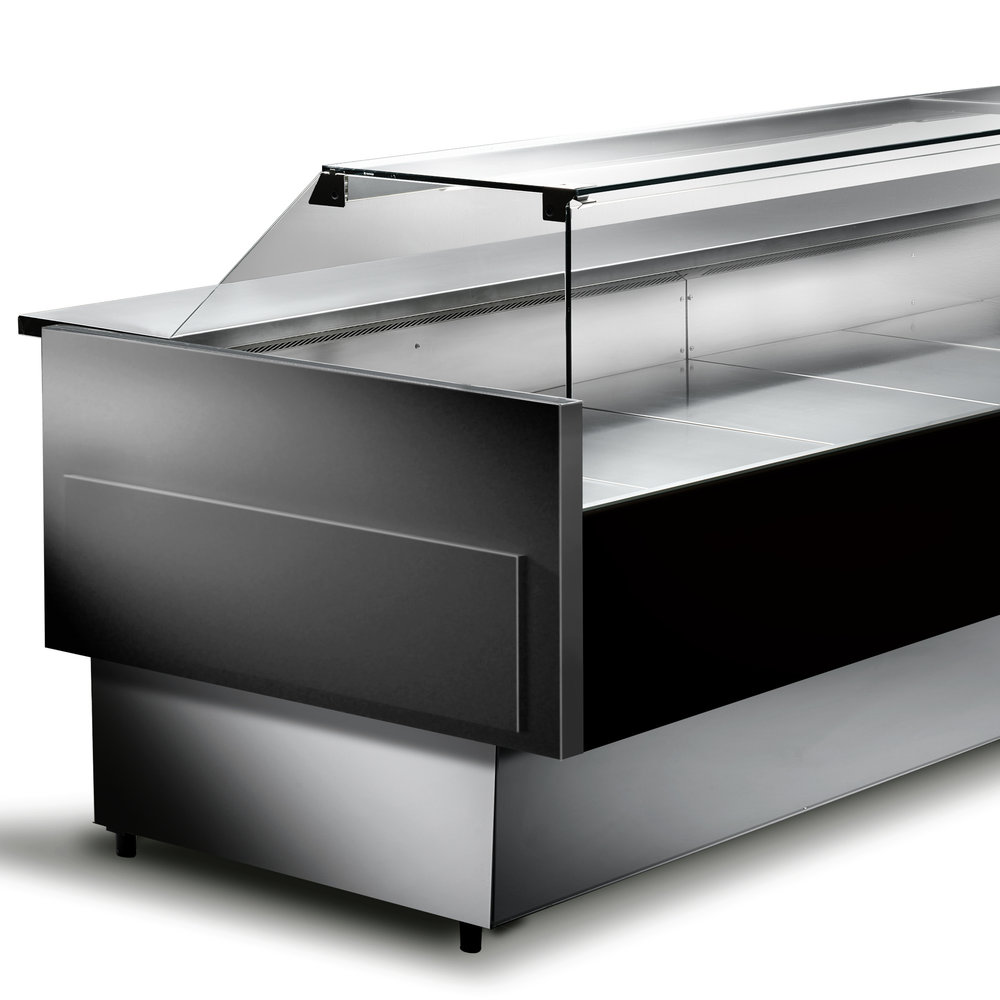 Mastro Viskoelkast | 400l | Rvs | 0°c/-5°c | Geventileerd | 0.5kw | Incl. 5 Visbakken | 600x600x1950(h)mm