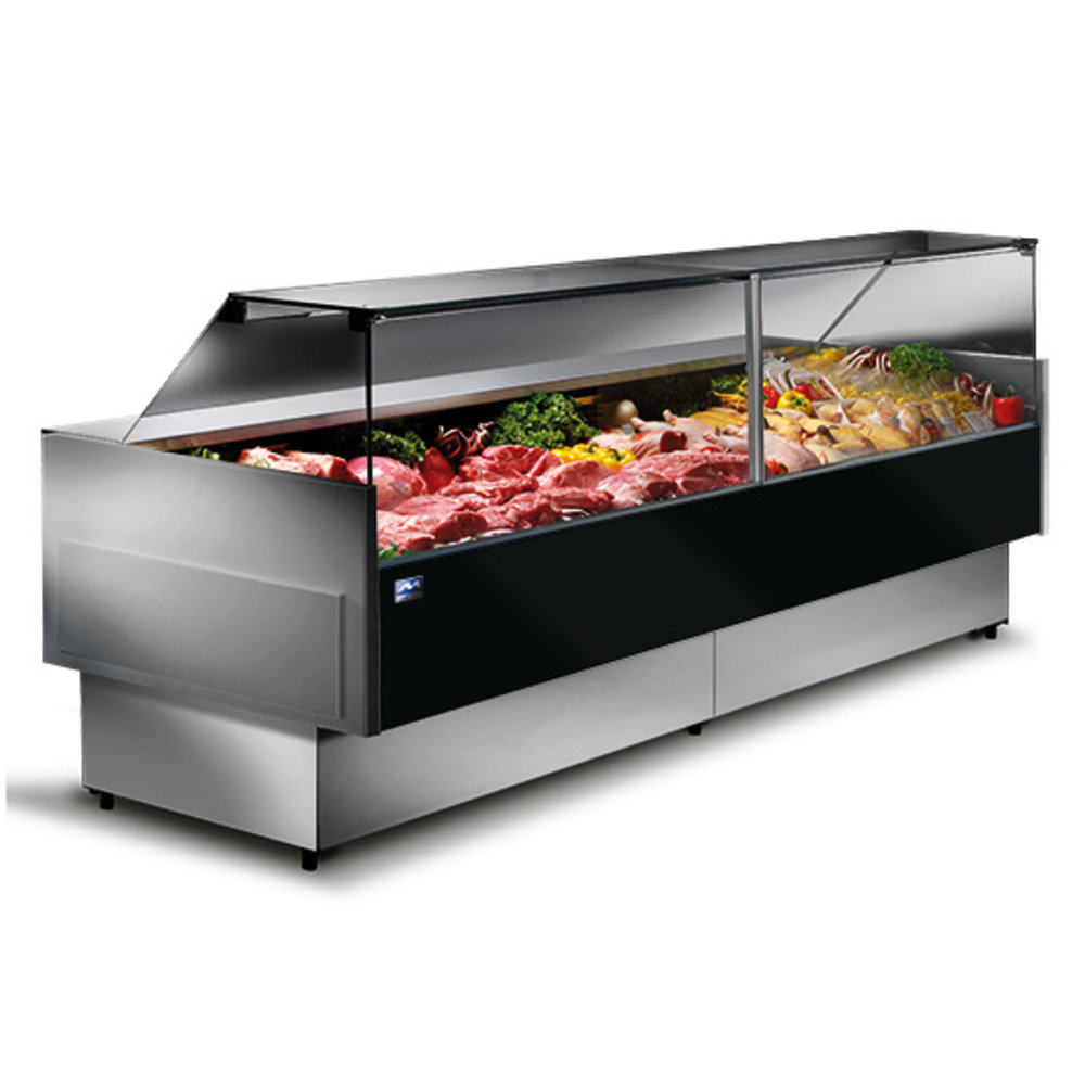 Mastro Viskoelkast | 400l | Rvs | 0°c/-5°c | Geventileerd | 0.5kw | Incl. 5 Visbakken | 600x600x1950(h)mm