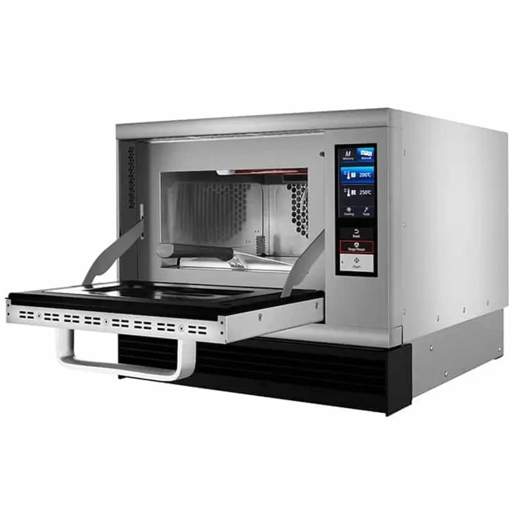 Panasonic High Speed Oven | Scv3 | 1 Niveau (260x225) | Elektrisch | 30°c/280°c | Hetelucht + Inverter-magnetron | Grillfunctie | 3.6kw(230v) | Touchscreen + App | 474x565x412(h)mm
