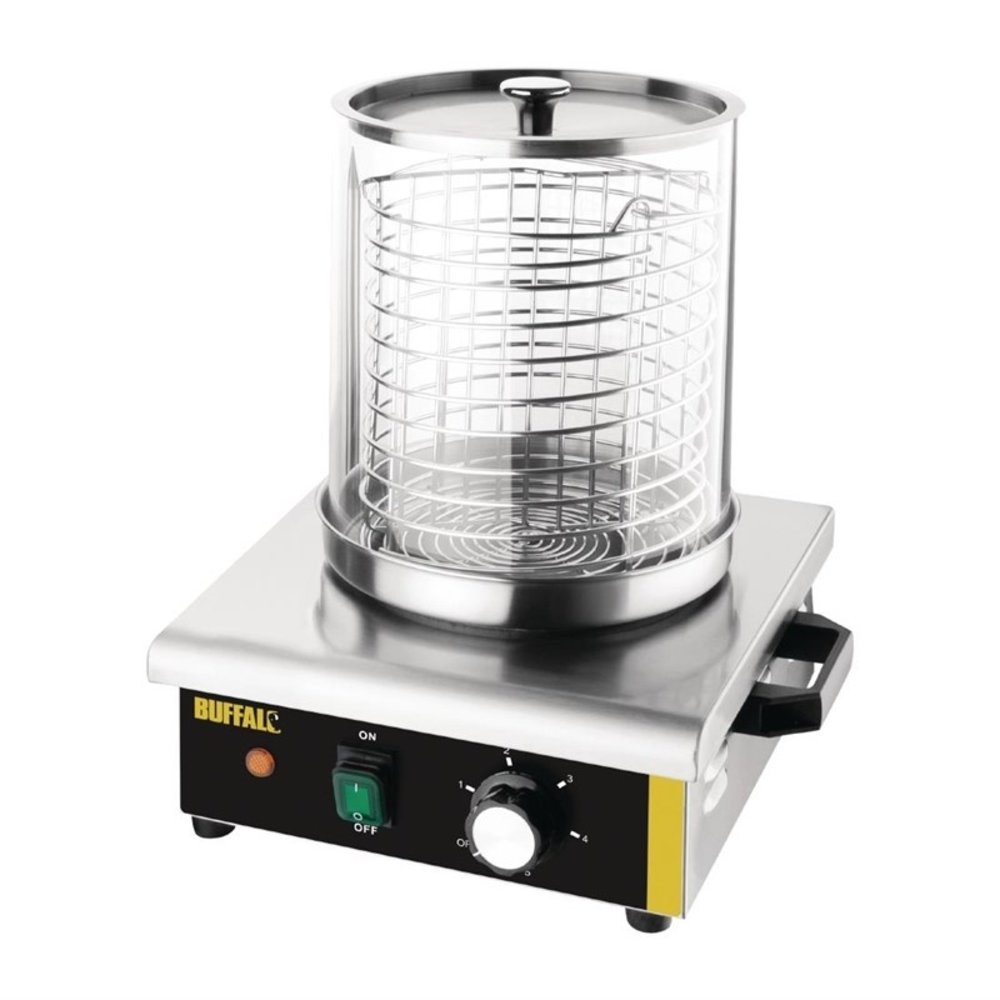 Buffalo Wafelijzer | Enkel | Belgische Wafels (165x100mm) | 60°c/300°c | 1.6kw (230v) | Timer | 325x400x245(h)mm