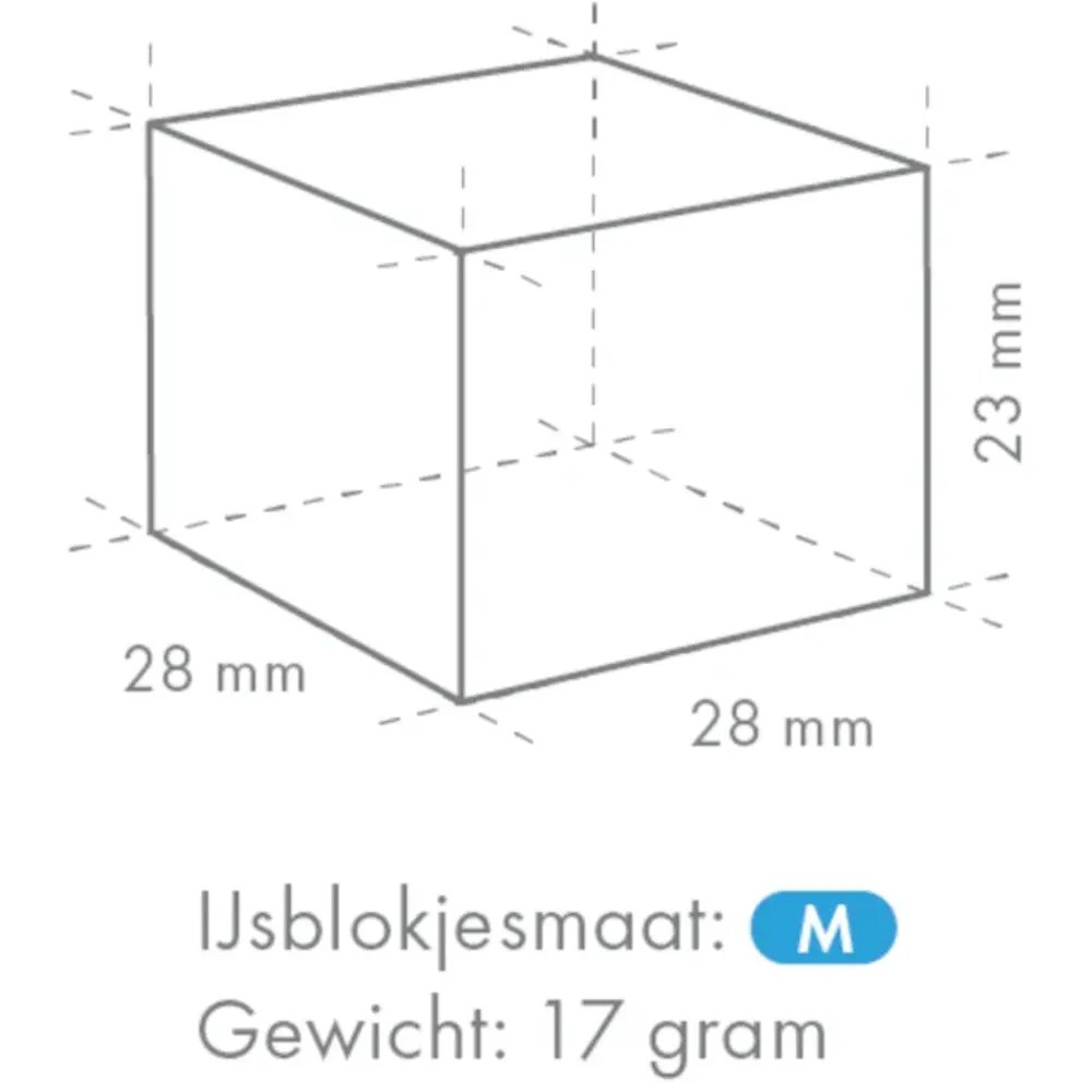 Hoshizaki Ijsblokjesmachine | Im-serie (ultracube) | Volle Blokjes (17g) | 190kg/24u | Zonder Bunker | Watergekoeld | Stapelbaar | 1084x700x500(h)mm