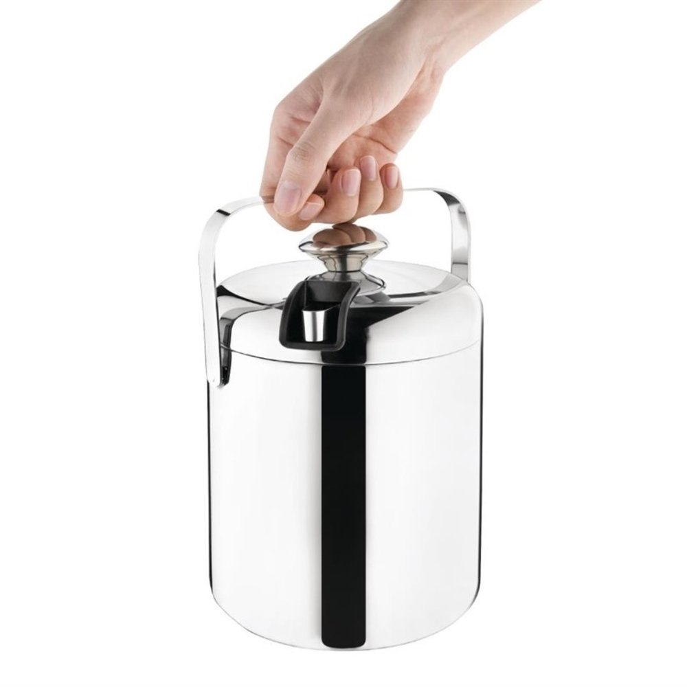 Olympia Ijsemmer Met Deksel en Tang | 1,23l | 15(h) x 14(ø)cm