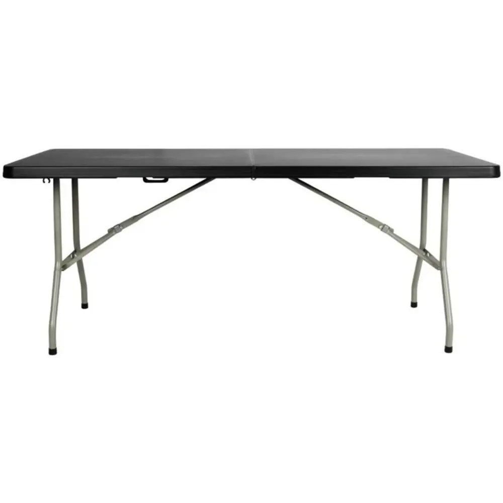 Bolero Inklapbare Buffettafel | Kunststof/staal | Zwart Blad | Grijs Frame | In-/outdoor | 1836x760x738(h)mm