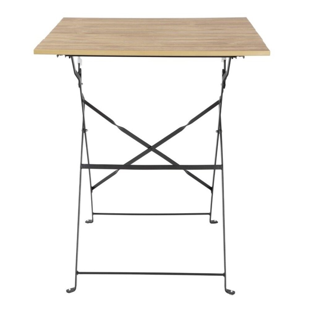 Bolero Inklapbare Tafel | Perth | Staal | Houtlook | In-/outdoor | 600x600x710(h)mm
