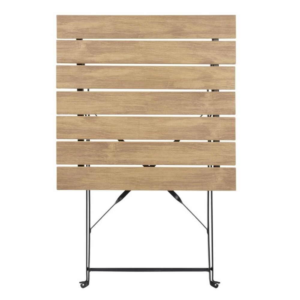 Bolero Inklapbare Tafel | Perth | Staal | Houtlook | In-/outdoor | 600x600x710(h)mm