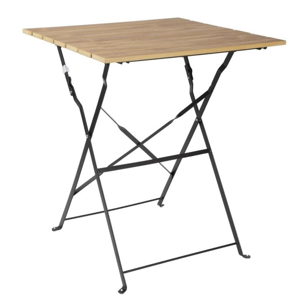Bolero Inklapbare Tafel | Perth | Staal | Houtlook | In-/outdoor | 600x600x710(h)mm