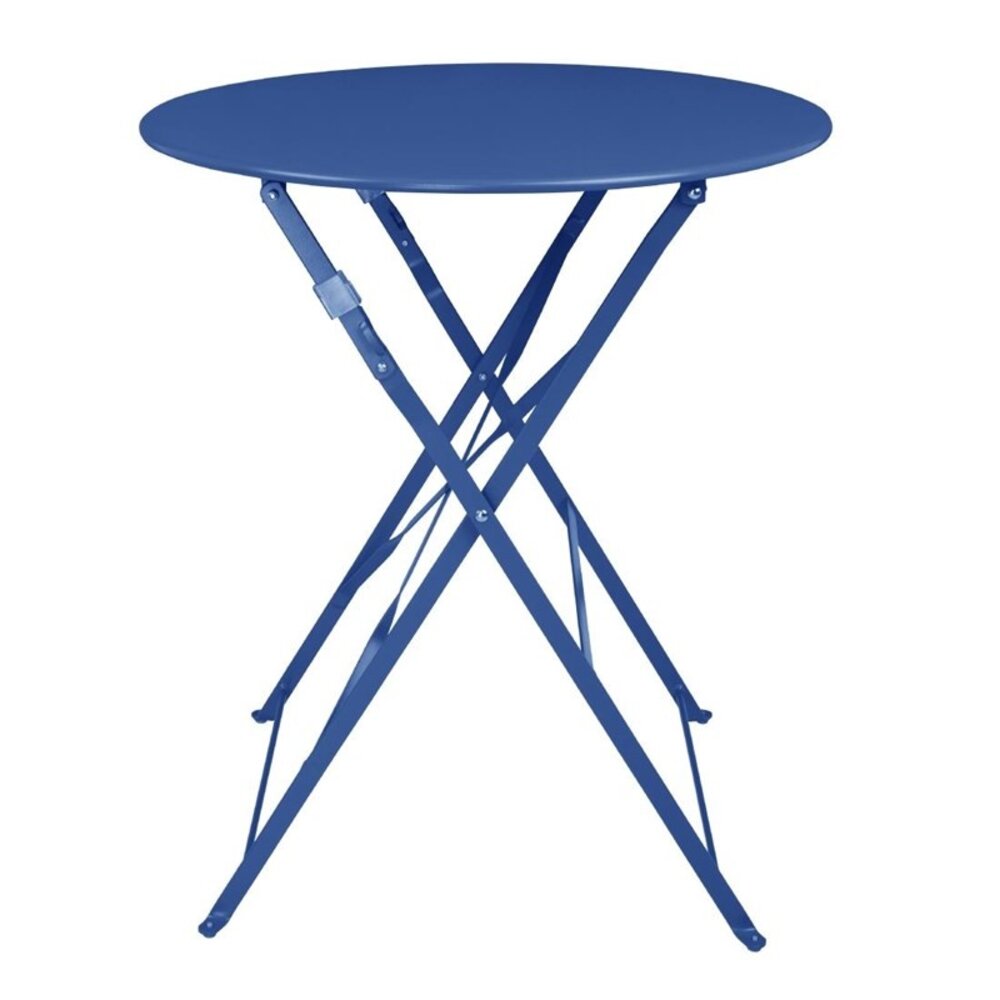 Bolero Inklapbare Tafel | Perth | Staal | Marineblauw | In-/outdoor | ø600x710(h)mm