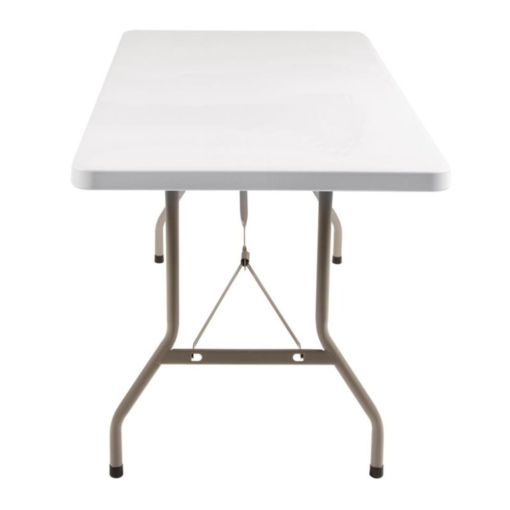 Bolero Inklapbare Buffettafel | Kunststof/staal | Wit Blad | Grijs Frame | In-/outdoor | 1520x753x737(h)mm