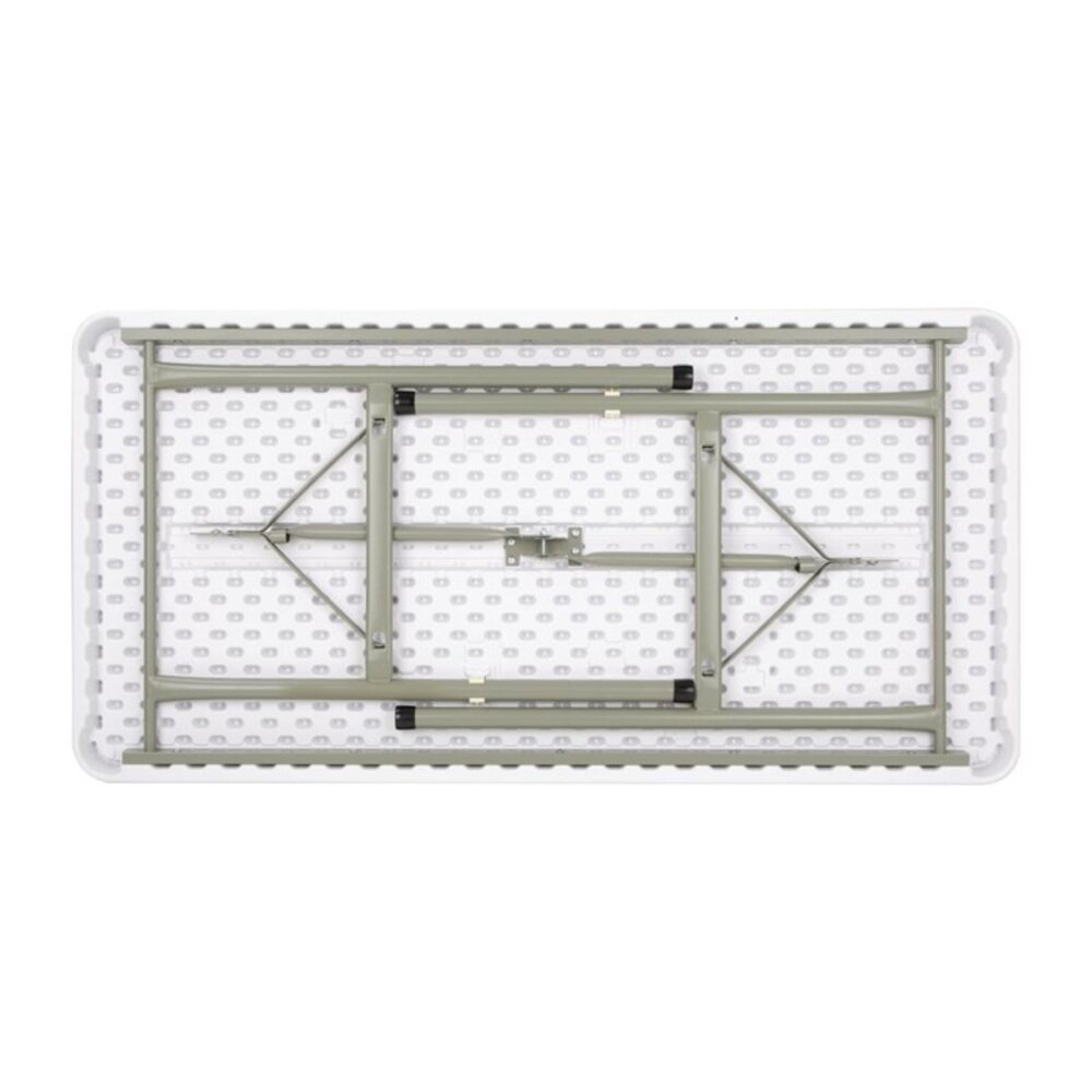 Bolero Inklapbare Buffettafel | Kunststof/staal | Wit Blad | Grijs Frame | In-/outdoor | 1220x607x740(h)mm