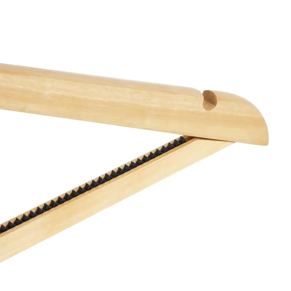 Bolero Kledinghangers | Hout | Naturel | 10 Stuks | 231mm