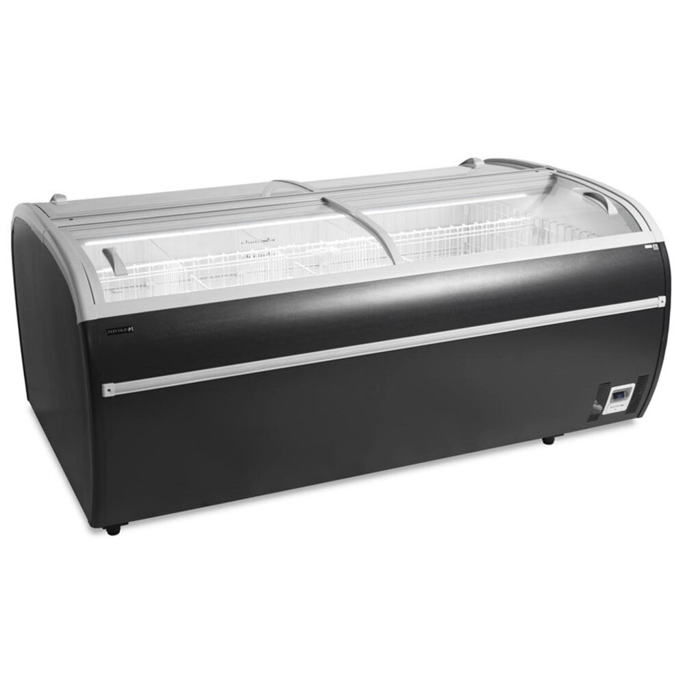 Tefcold Koel-/vrieseiland | Twin | 1697l | Grijs | -18°c/-24°c & -1°c/+15°c | Statisch | Schuifdeksels | 2150x1465x930(h)mm