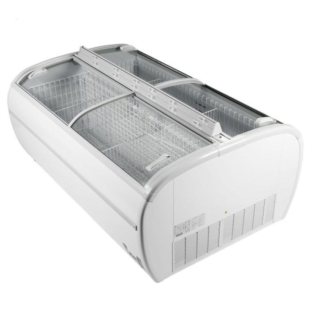 Tefcold Koel-/vrieseiland | Twin | 1697l | Wit | -18°c/-24°c & -1°c/+15°c | Statisch | Schuifdeksels | 2150x1465x930(h)mm