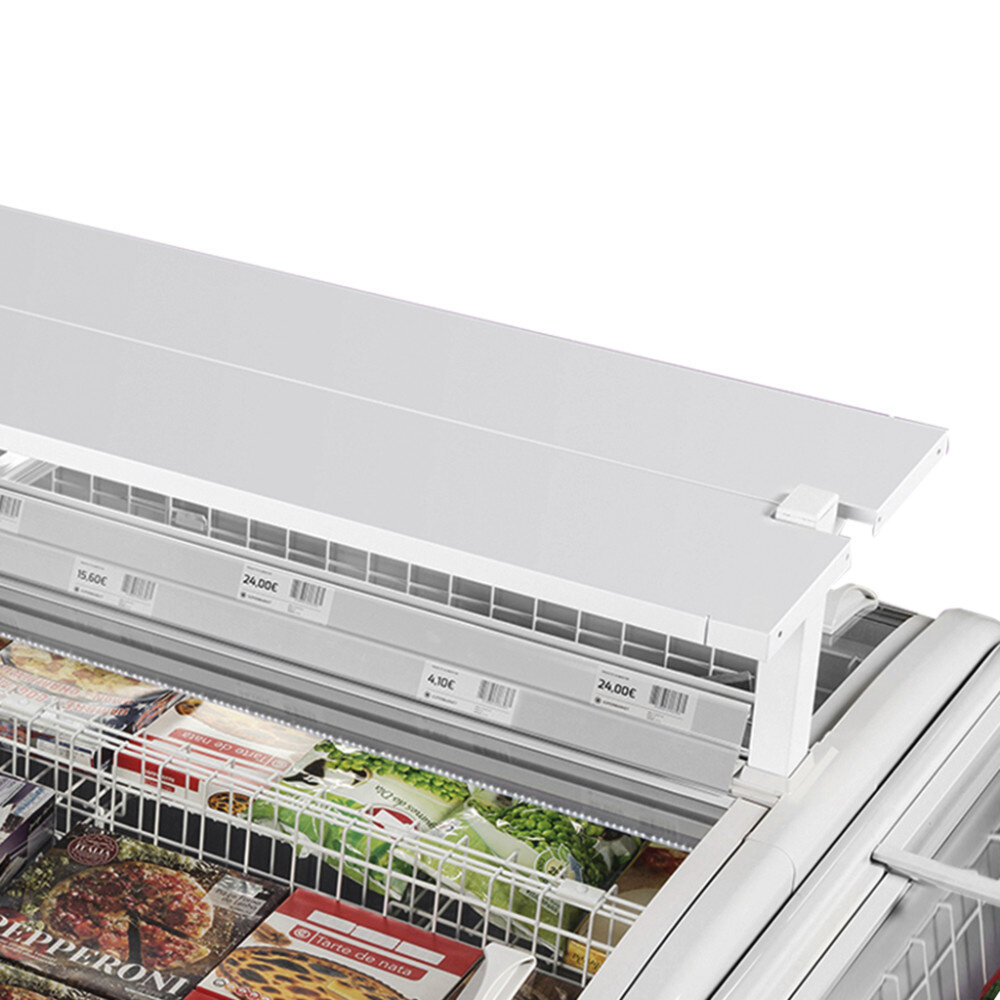 Tefcold Koel-/vrieseiland | Twin | 1697l | Zwart | -18°c/-24°c & -1°c/+15°c | Statisch | Schuifdeksels | 2150x1465x930(h)mm