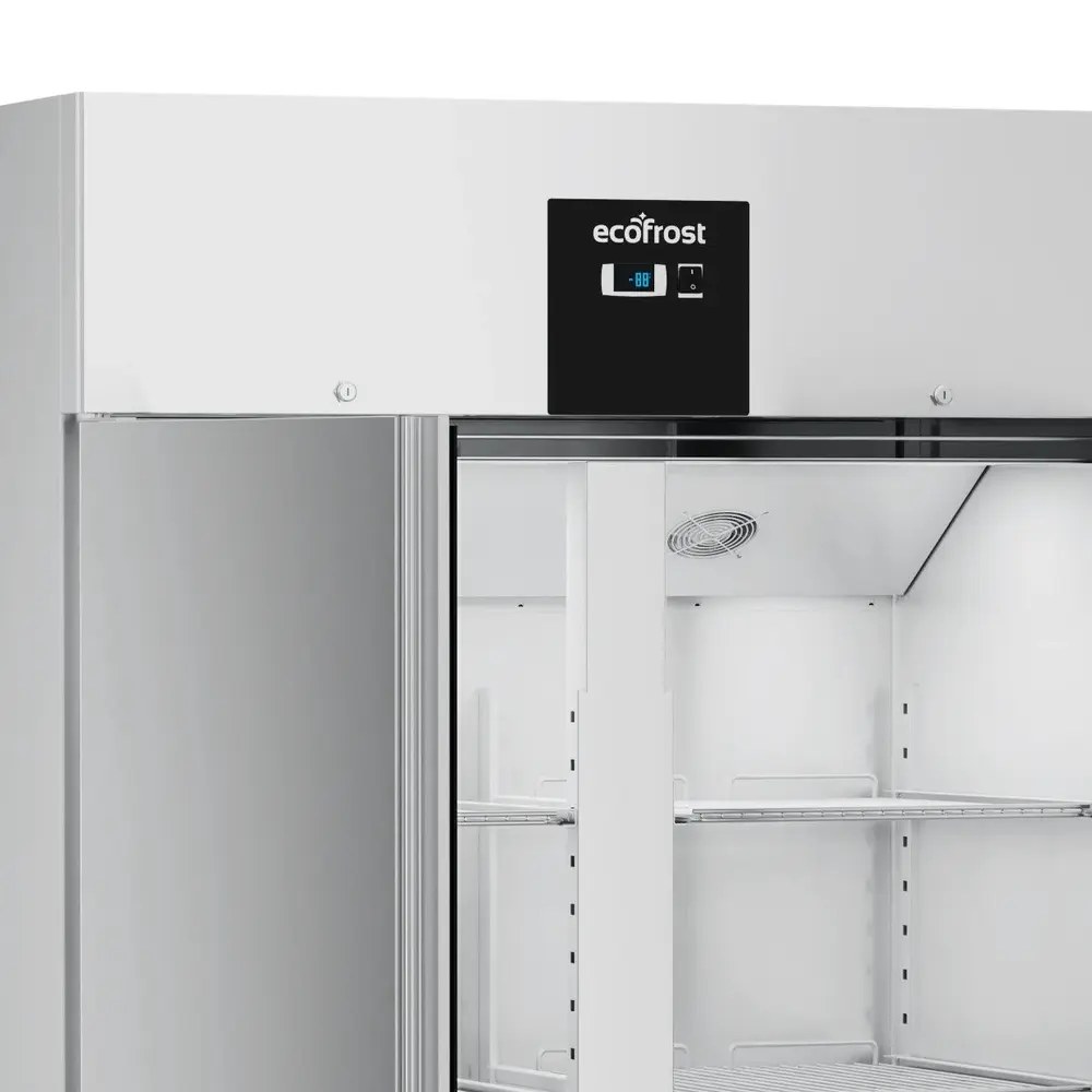 Ecofrost Koelkast | 1200l (2/1 Gn) | Rvs | +2°c/+8°c | Statisch + Ventilator | Wielen (geremd) | 1340x810x2010(h)mm
