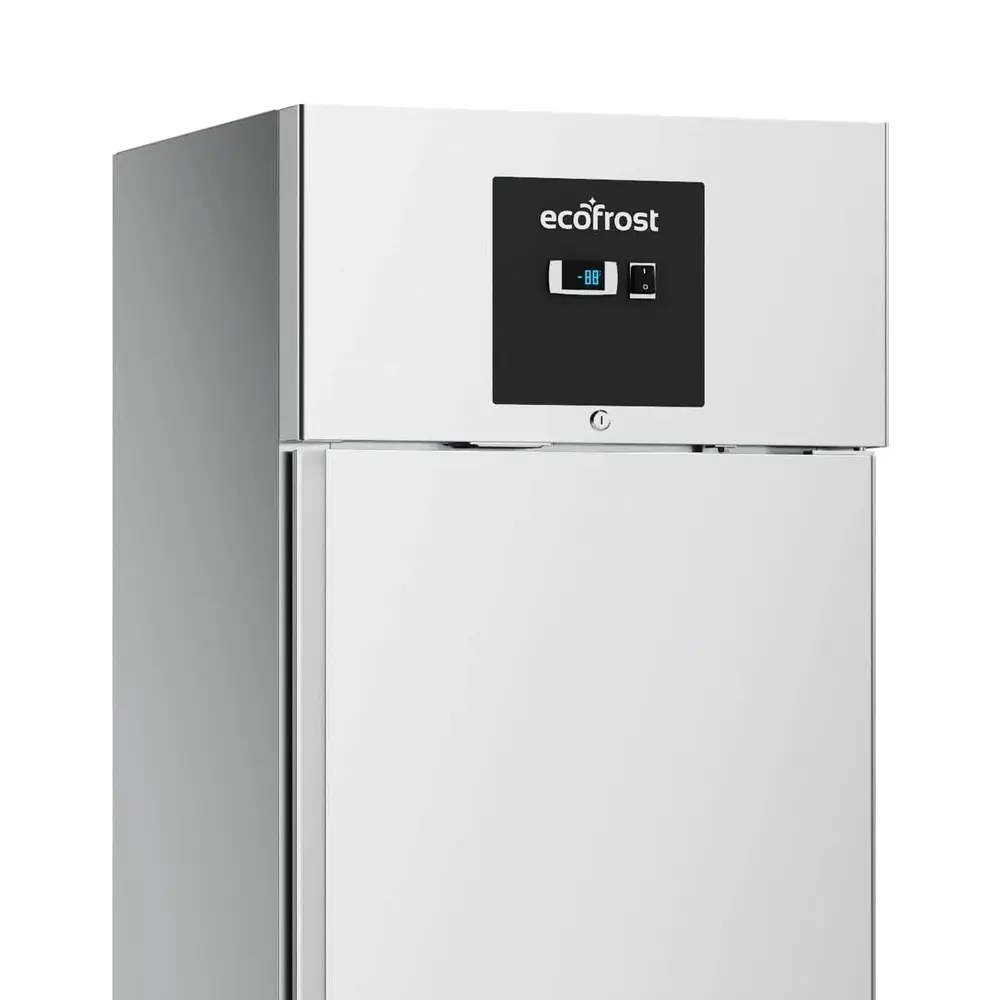 Ecofrost Koelkast | 429l | Rvs | +2°c/+8°c | Statisch + Ventilator | Wielen (geremd) | 680x710x2010(h)mm