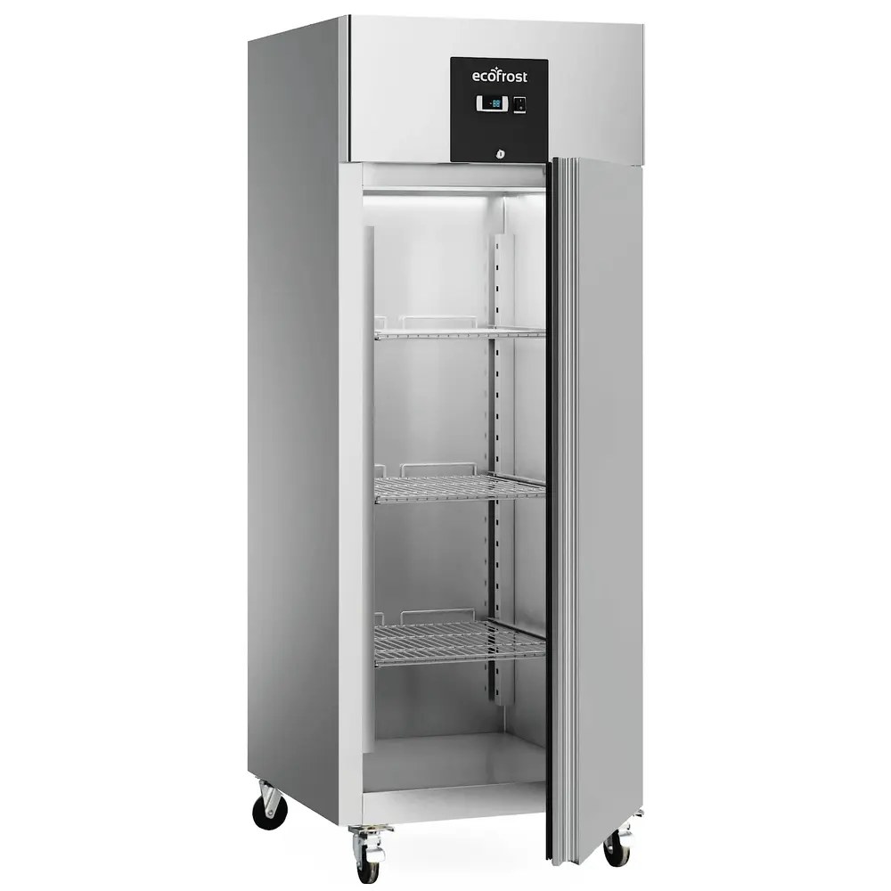 Ecofrost Koelkast | 650l (2/1 Gn) | Rvs | -2°c/+8°c | Geforceerd | Wielen (geremd) | 740x830x2010(h)mm