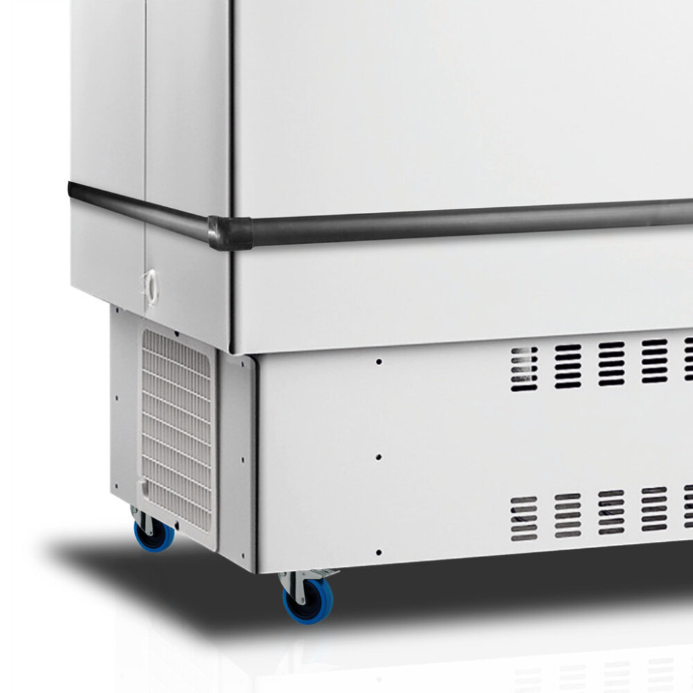 Tefcold Koelkist | Wit | 250l | +1°c/+8°c | Statisch | Schuifdeksels | Wielen (geremd) | 1025x625x1000(h)mm
