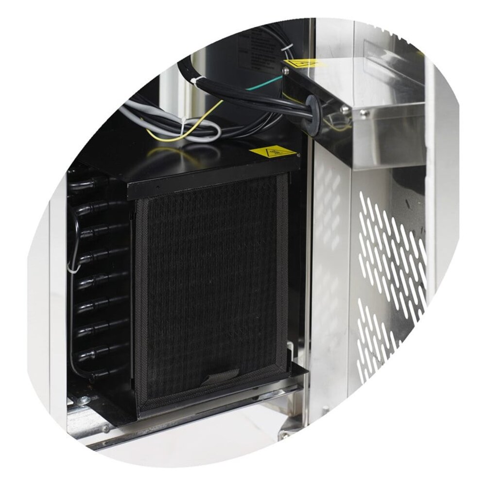 Tefcold Bakkerij Koelwerkbank | 390l | 2 Deuren (en600x400) | +2°c/+10°c | Geforceerd | Werkblad Afneembaar | 1510x800x880(h)mm