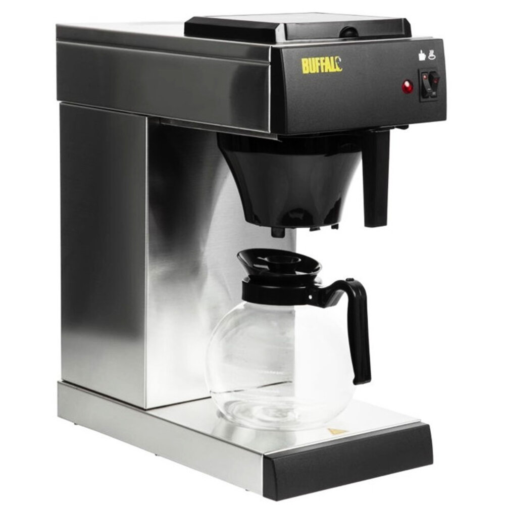 Buffalo Koffiekan | Buffalo Koffiezetapparaten | 1.7l | Glas/rvs | ø208x173(h)mm