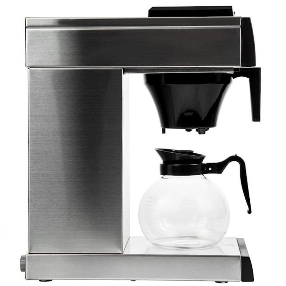 Buffalo Koffiezetapparaat | Rvs | Enkel | 2L | Warmhoudfunctie | Incl. Glazen Kan | 2kw (230v) | 215x400x460(h)mm