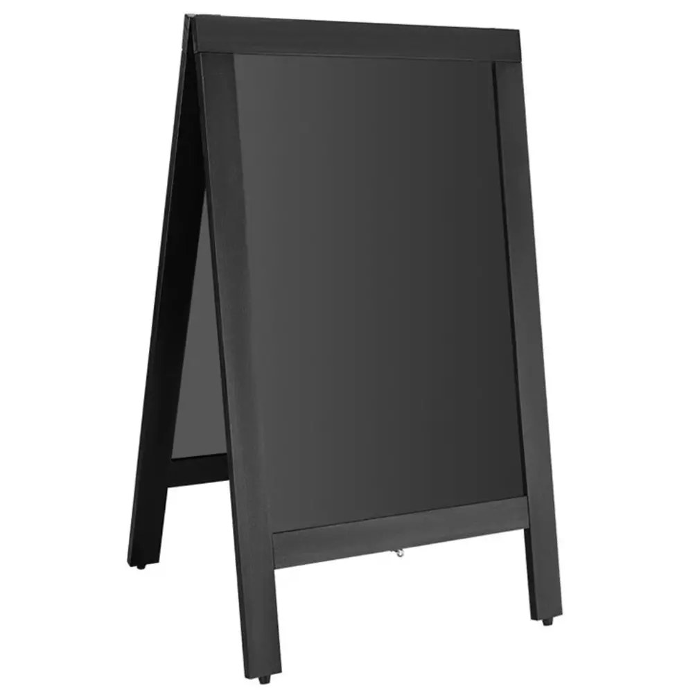 Olympia Krijtstoepbord | Hout | Zwart | 500x850mm