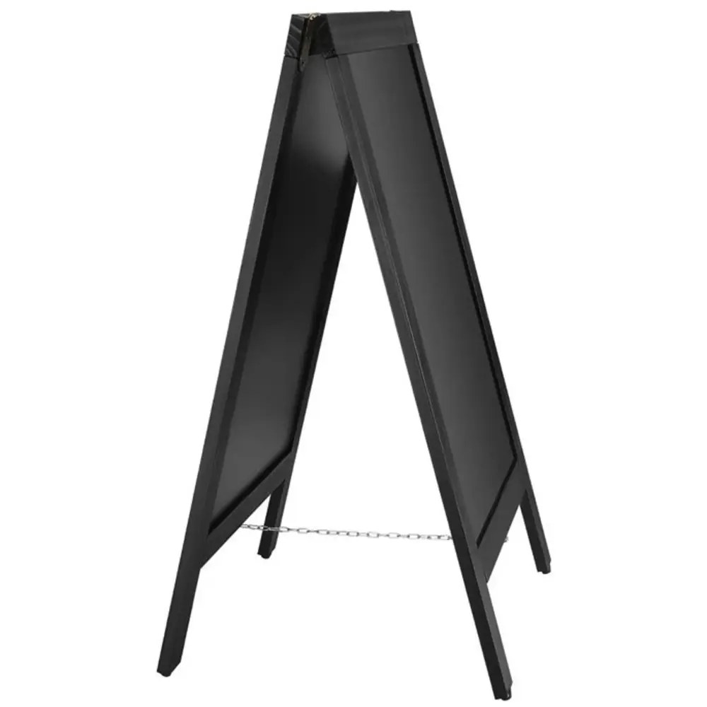 Olympia Krijtstoepbord | Hout | Zwart | 500x850mm