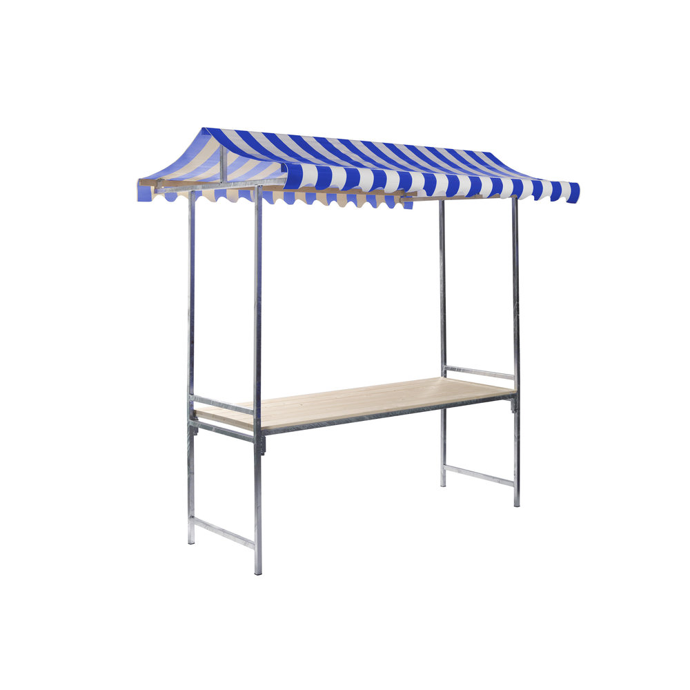 Veba Marktkraam Professional Rood/wit | 2000x1510x2320(h)mm