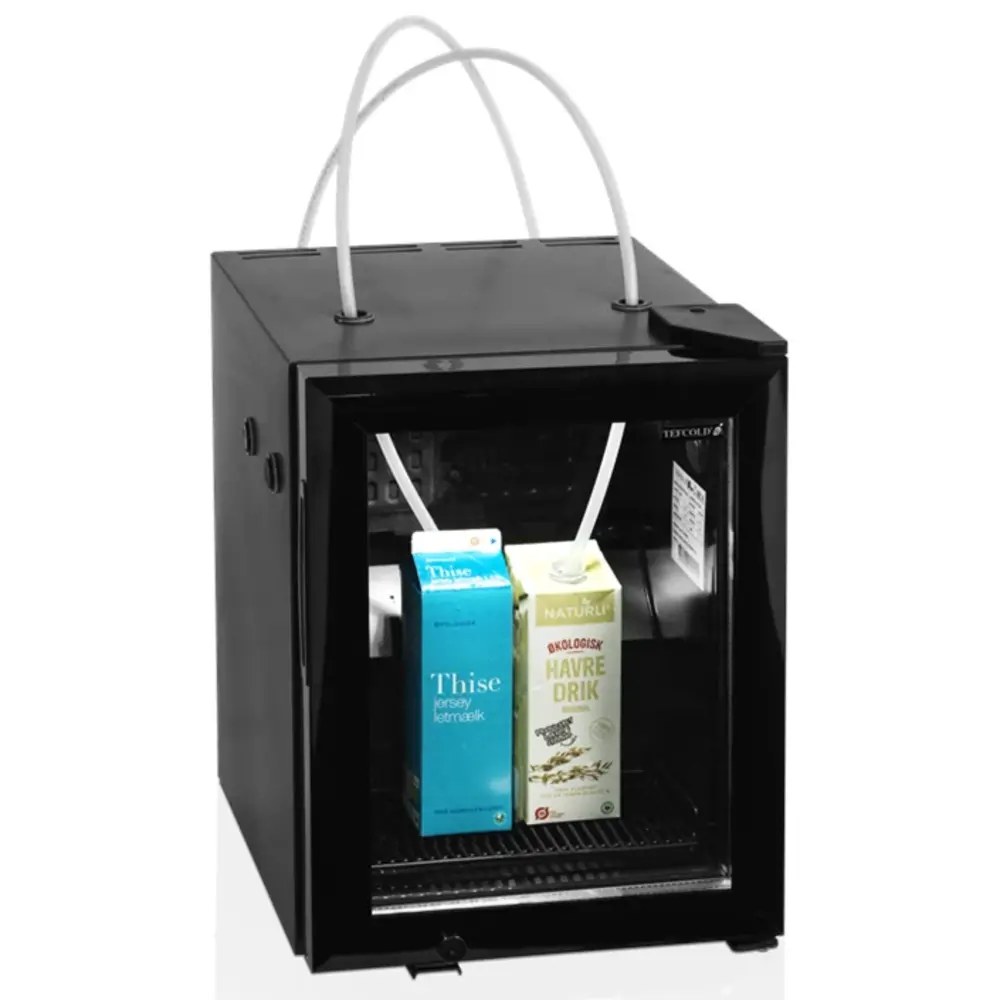 Tefcold Melkkoeler | Serie BC | 22l | Zwart | +2°c/+10°c | Statisch + Ventilator | 356x430x491(h)mm