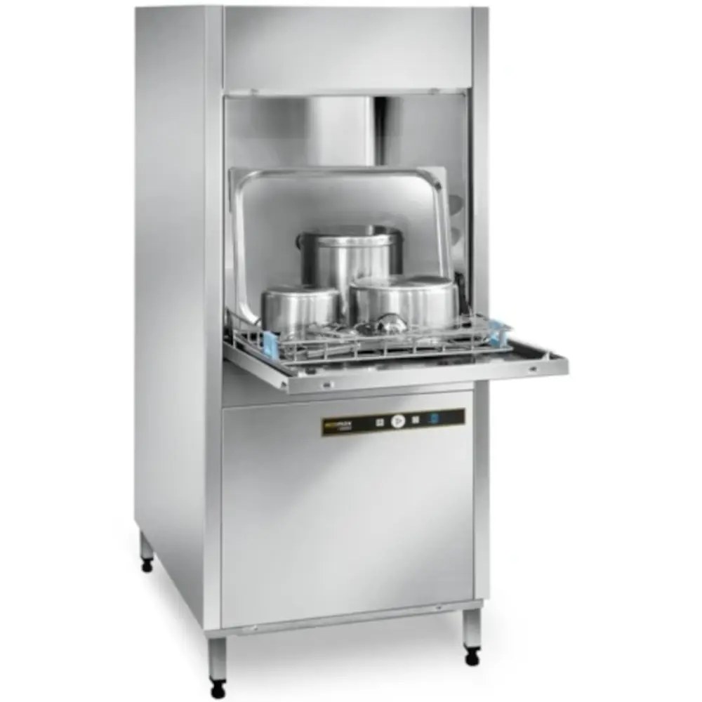 Hobart Pannen-/pottenwasser | Ecomax | Mand 600x760 | Afvoerpomp | Zeeppomp | Naglanspomp | 400v | 780x945x1765(h)mm