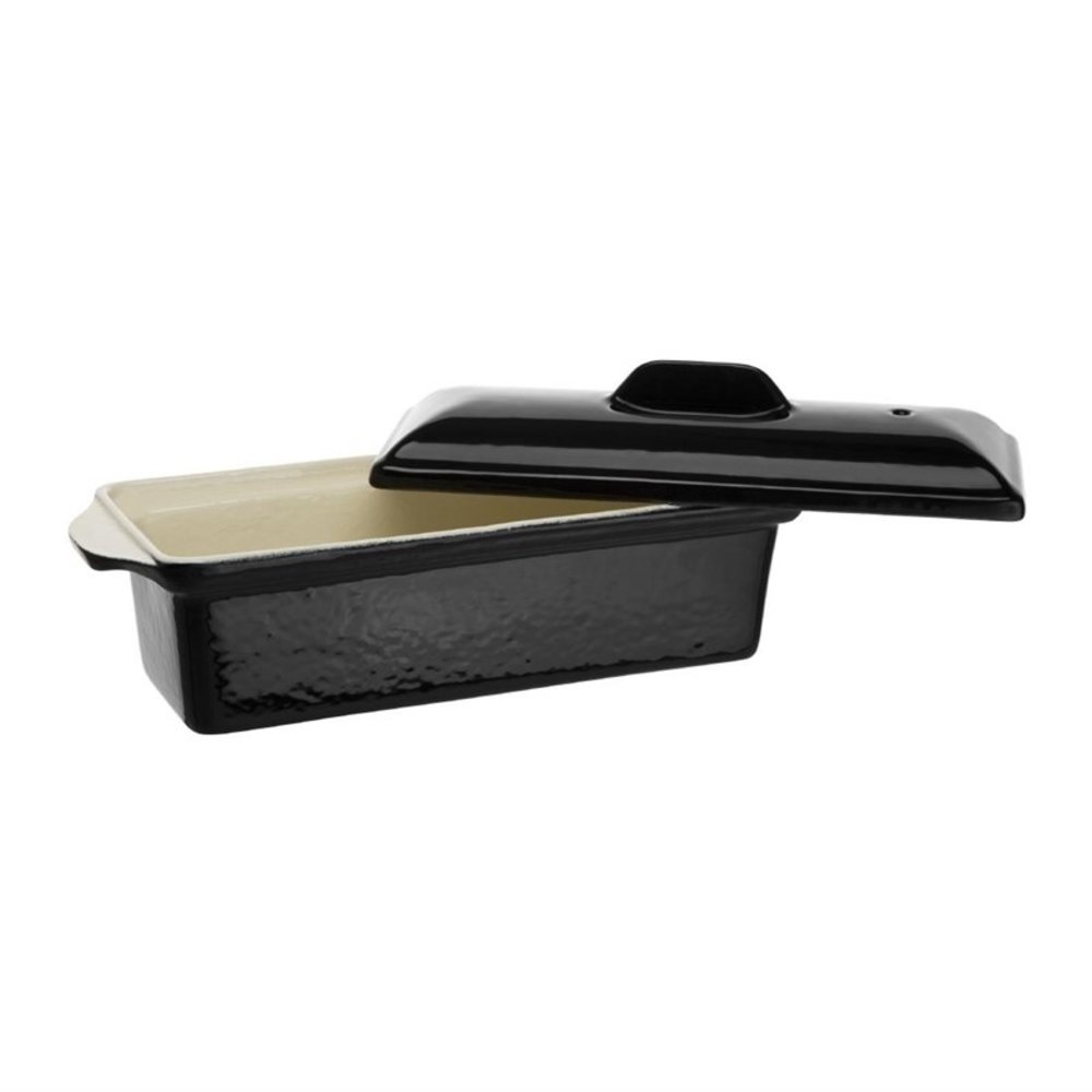 Vogue Paté/terrine Vorm Gietijzer Zwart 1,3l | 310x100x90(h)mm