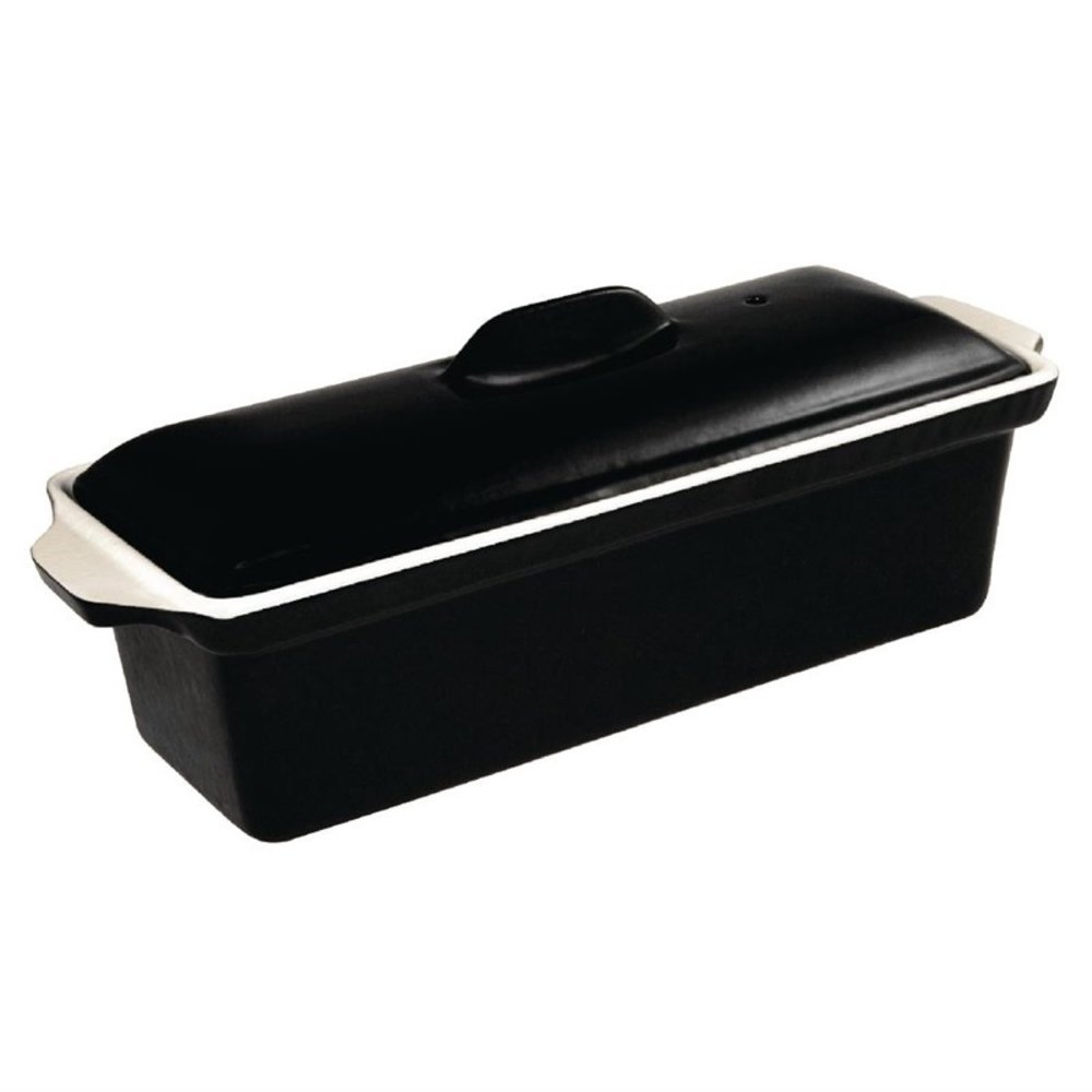 Vogue Paté/terrine Vorm Gietijzer Zwart 1,7l | 340x105x110(h)mm