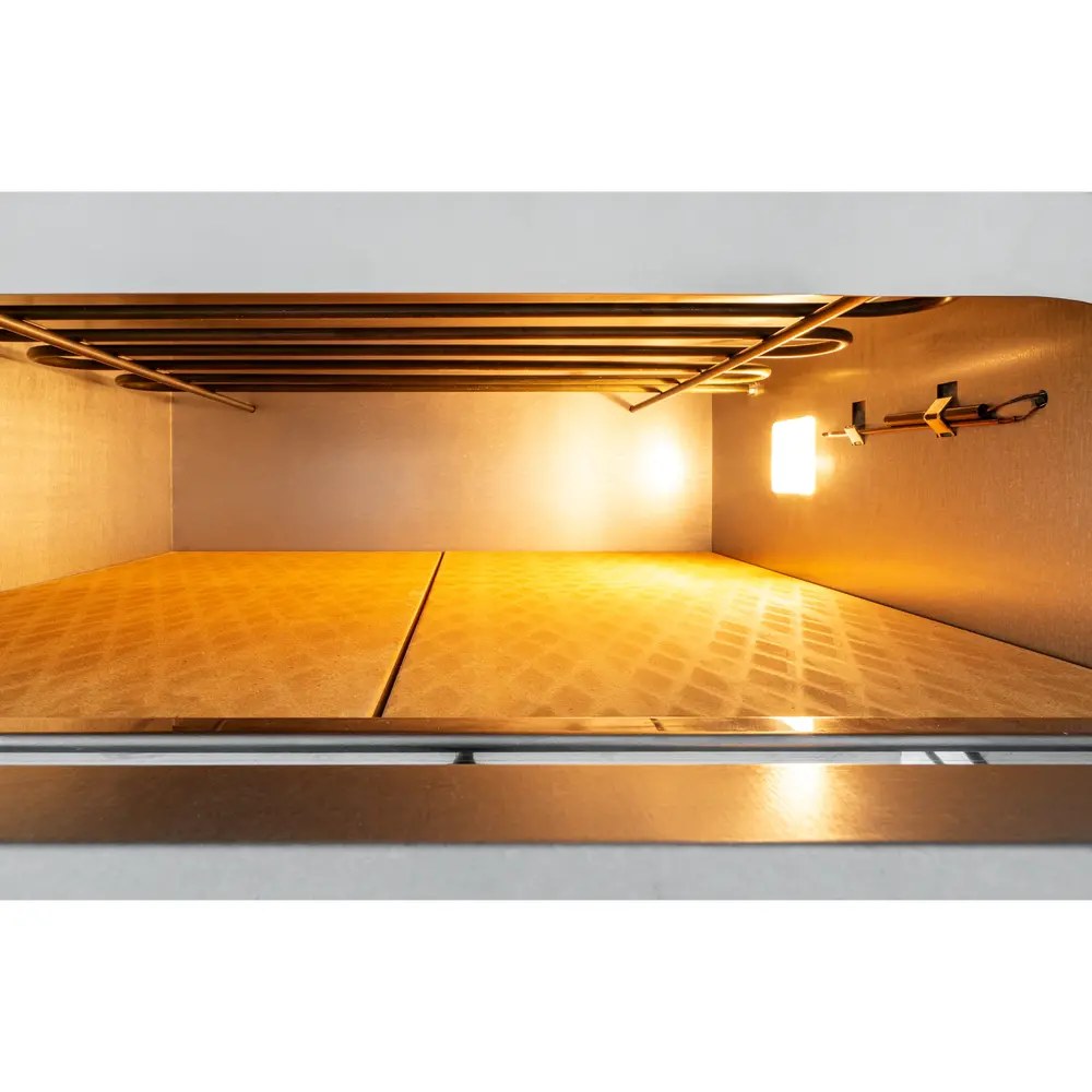 Prismafood Pizzaoven | Prismafood Nero | Elektrisch | 4+4x ø32cm | 50°c/450°c | 9.4kw (400v) | 900x870x745(h)mm