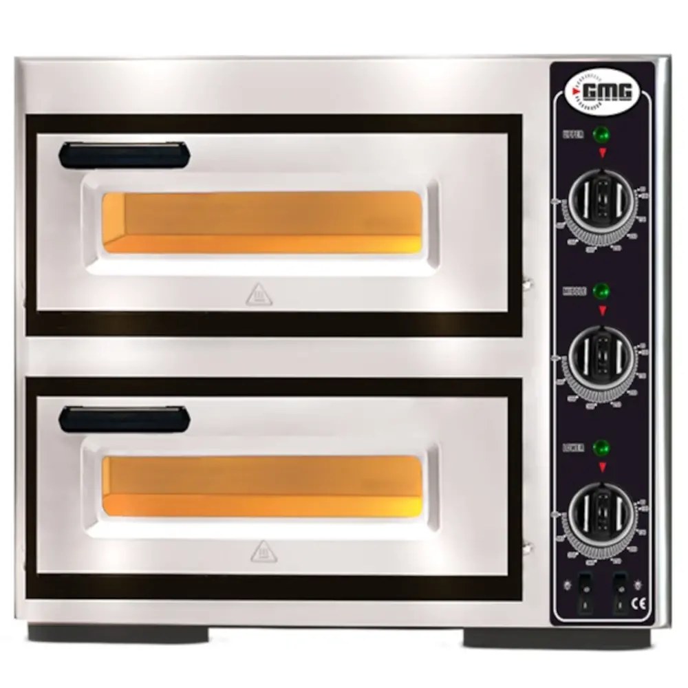Gmg Pizzaoven | Classic | Elektrisch | 1+1x ø39cm | 85°c/455°c | 5.25kw (400v) | 630x600x430(h)mm