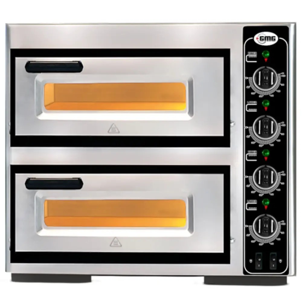 Gmg Pizzaoven | Classic | Elektrisch | 1+1x ø40cm | 85°c/455°c | 3.4kw (230v) | 630x630x530(h)mm