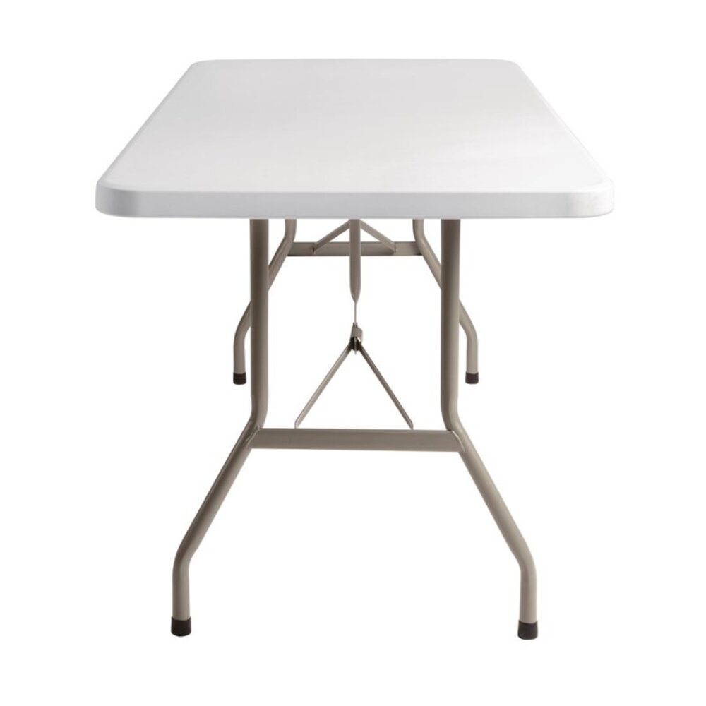 Bolero Inklapbare Buffettafel | Kunststof/staal | Wit Blad | Grijs Frame | In-/outdoor | 1827x750x745(h)mm