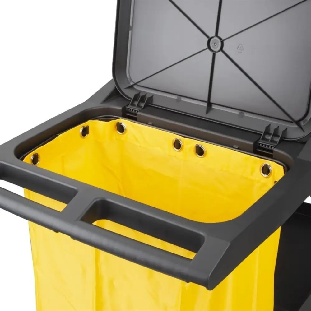 Jantex Reservetas | Kunststof | Geel | 80l | Jantex Schoonmaakwagens | 390x270x700(h)mm