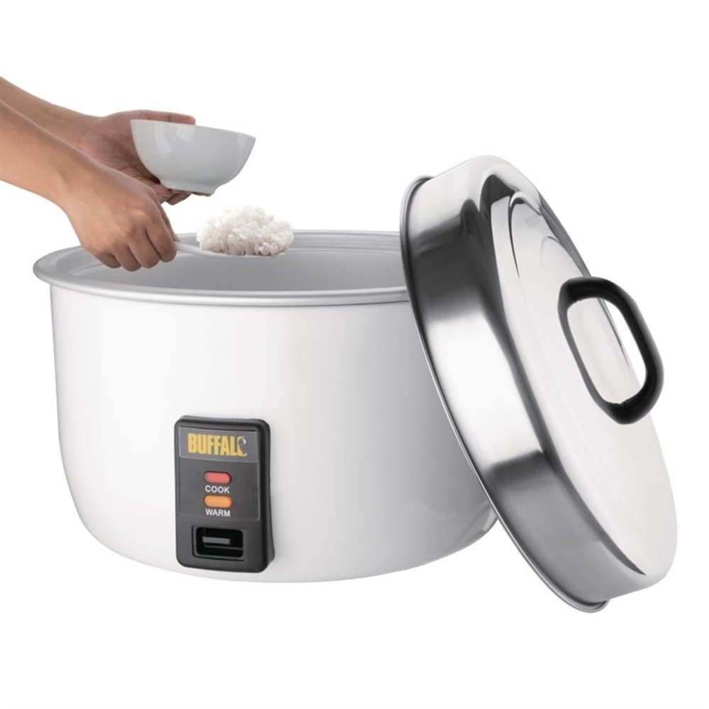 Buffalo Rijstkoker | 2,95kw | Cap.23l Gekookte Rijst / 10l Droge Rijst | 560x485x395(h)mm