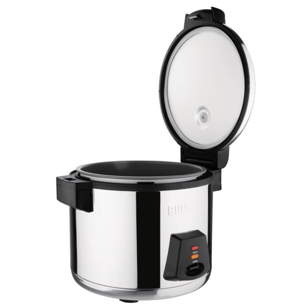 Buffalo Rijstkoker | 6l/13l | 50 Porties | 1.95kw (230v) | 460x400x345(h)mm