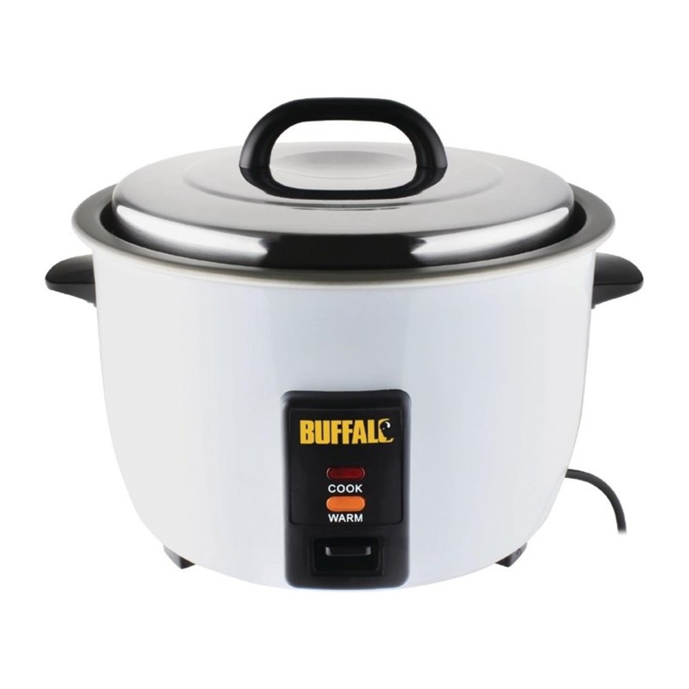 Buffalo Rijstkoker | Rvs | Elektrisch | 1.6kw | 10l Gekookte Rijst / 4.2l Droge Rijst | 380x320x350(h)mm