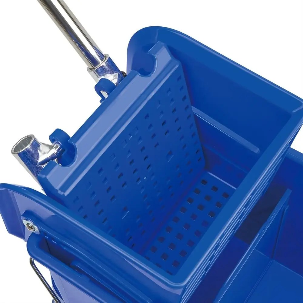 Jantex Rolemmer + Wringer | Kentucky | 20l | Blauw (kleurcodering) | Schoon-/vuilwaterscheiding | 350x280x480(h)mm