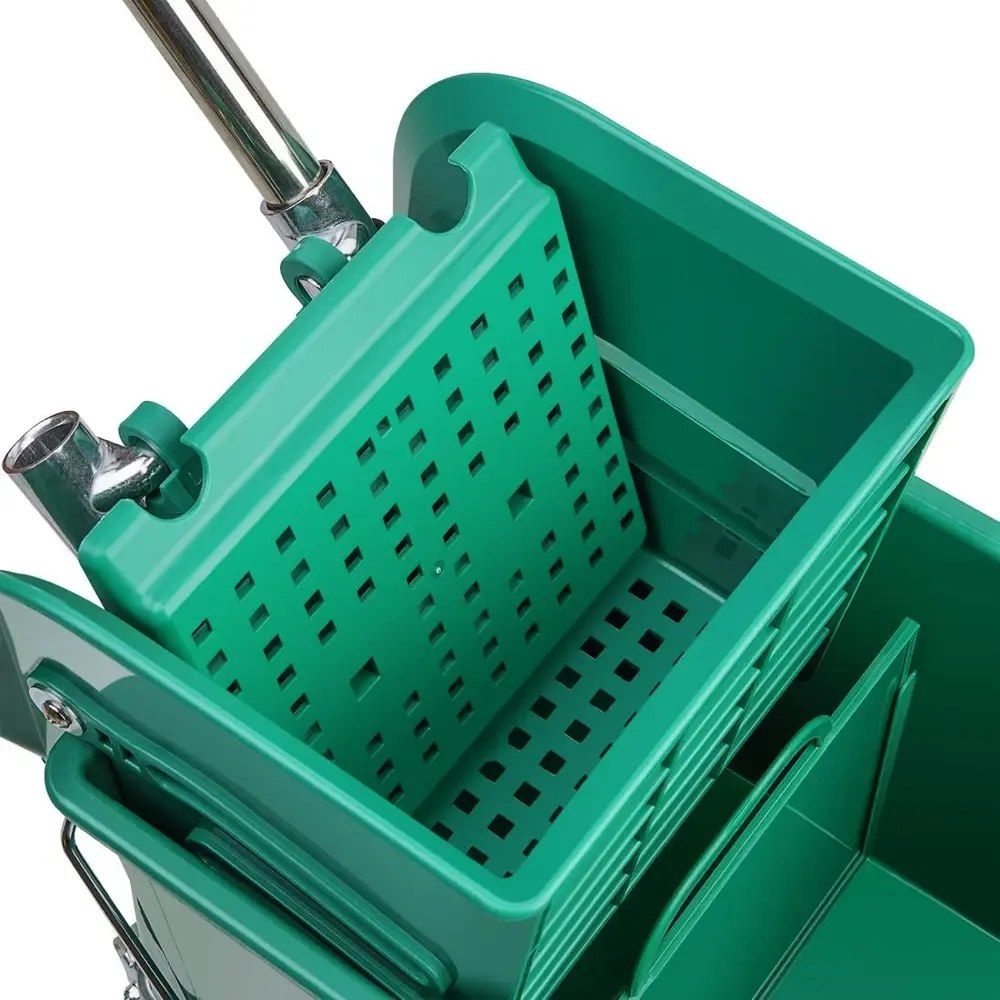 Jantex Rolemmer + Wringer | Kentucky | 20l | Groen (kleurcodering) | Schoon-/vuilwaterscheiding | 350x280x480(h)mm