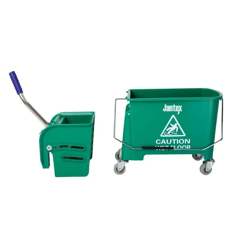 Jantex Rolemmer + Wringer | Kentucky | 20l | Groen (kleurcodering) | Schoon-/vuilwaterscheiding | 350x280x480(h)mm