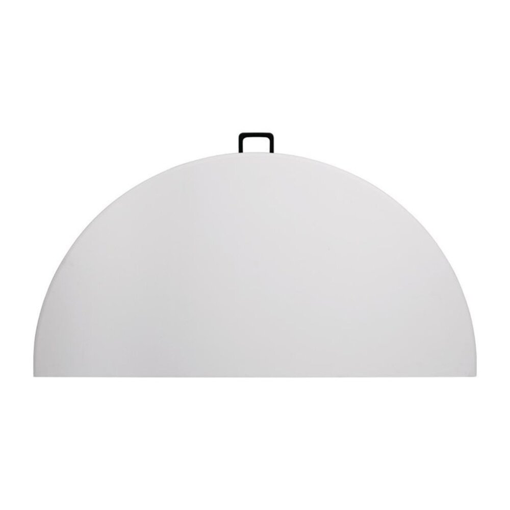 Bolero Inklapbare Buffettafel | Kunststof/staal | Wit Blad | Grijs Frame | In-/outdoor | ø1530x740(h)mm