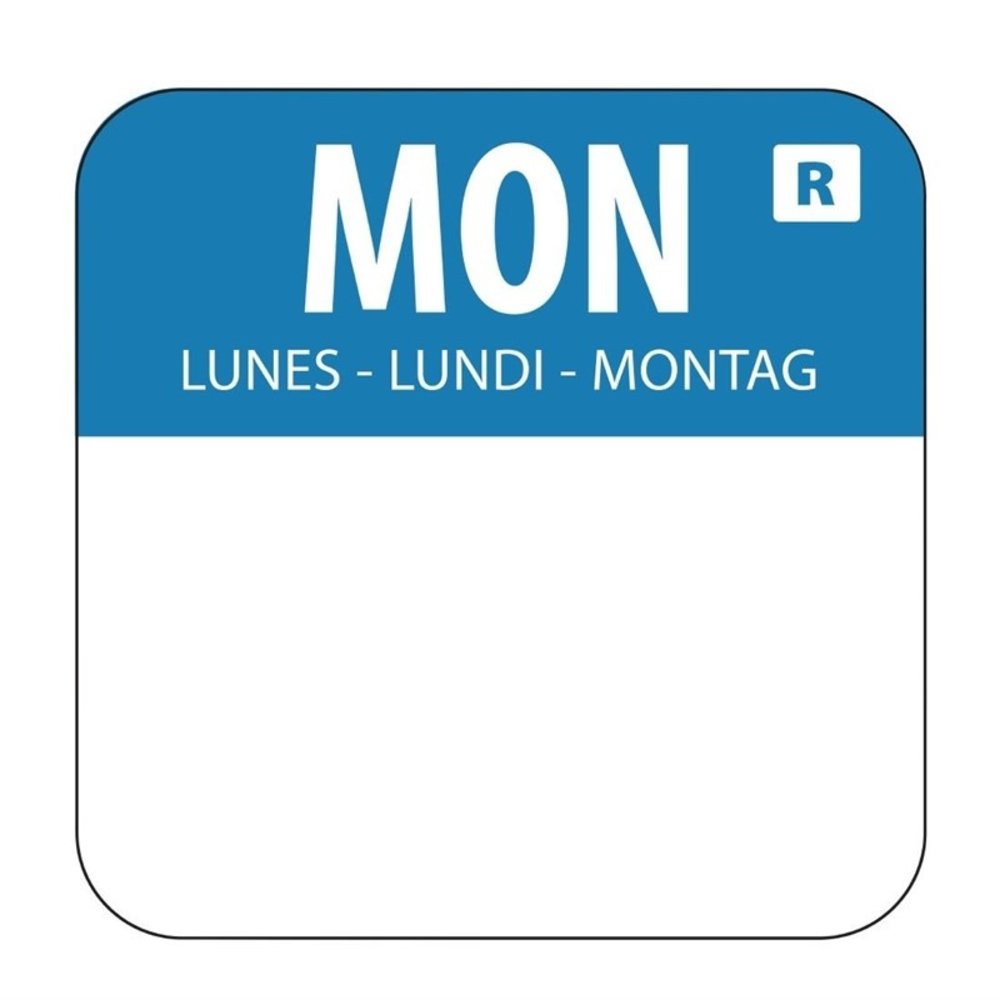 Vogue Rvs Sticker Dispenser + Stickers | 24x24mm Sticker
